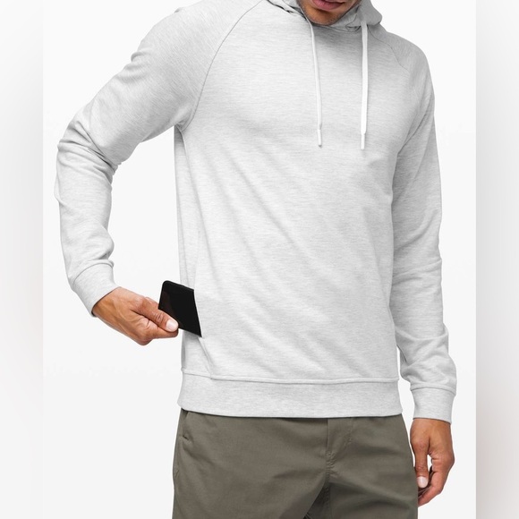 Lululemon City Sweat Pullover Hoodie NHL Vancouver Canucks Light Grey Sea Salt - Picture 3 of 12